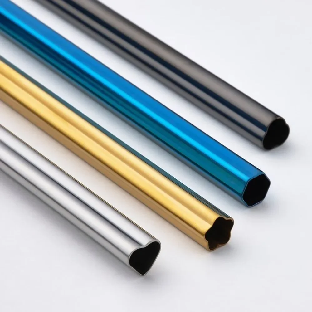 IKEA LUFTTÄT Mixed Shapes Colors Drinking Straws/Brush, Set of 5